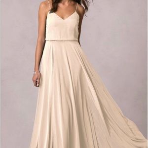 Jenny Yoo Inesse Dress in Champagne